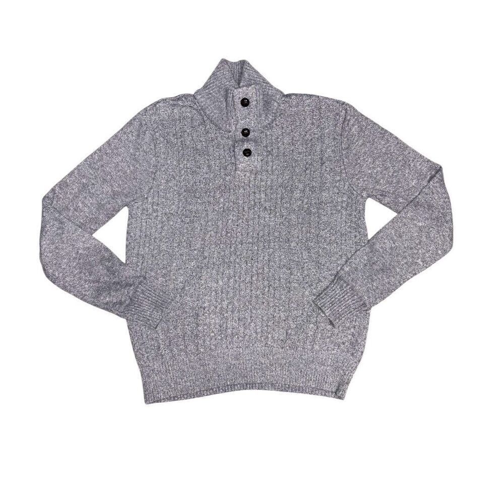 Buffalo David Bitton Mockneck Henley Sweater